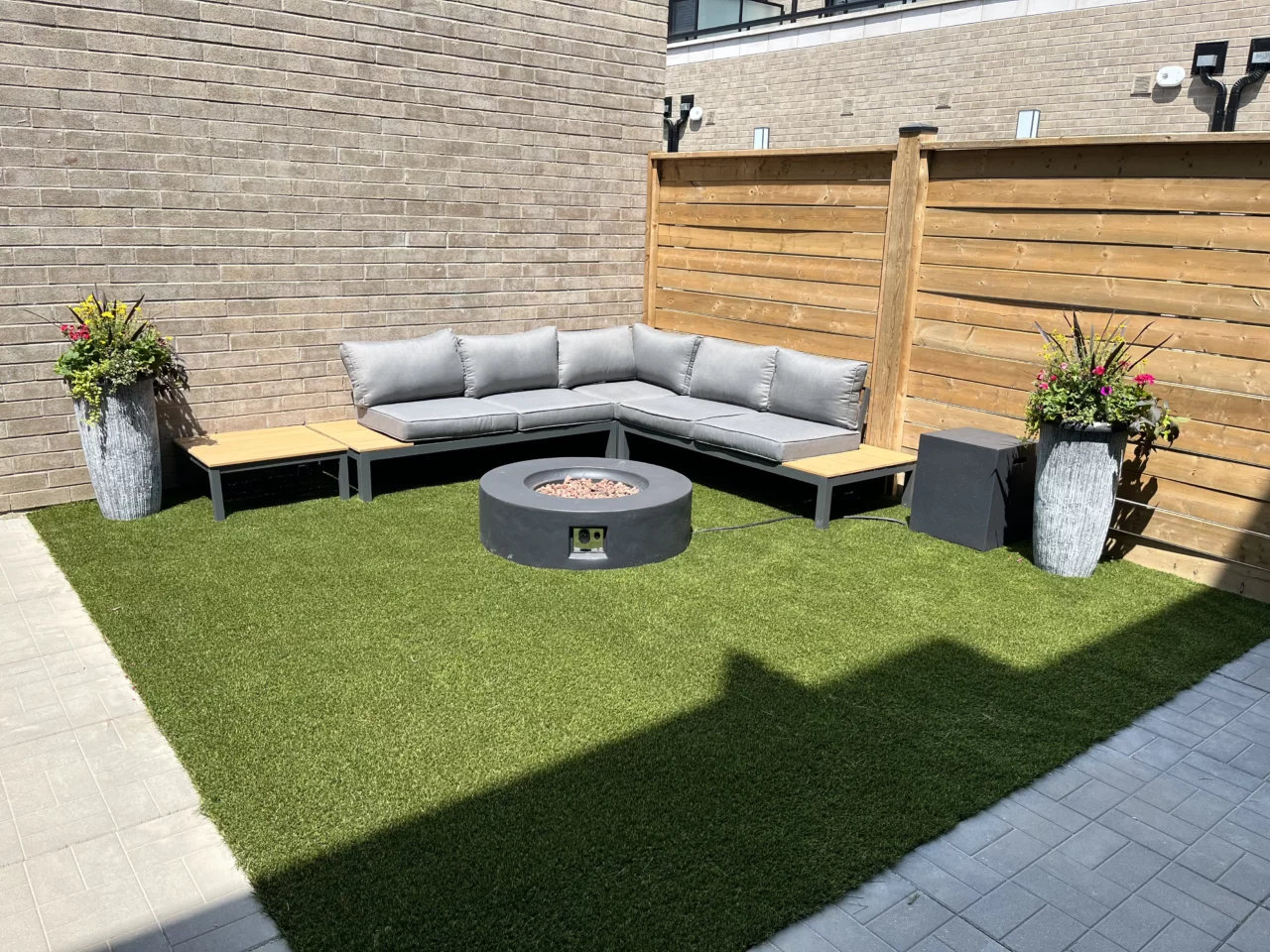 Residential turf installation project in Aurora