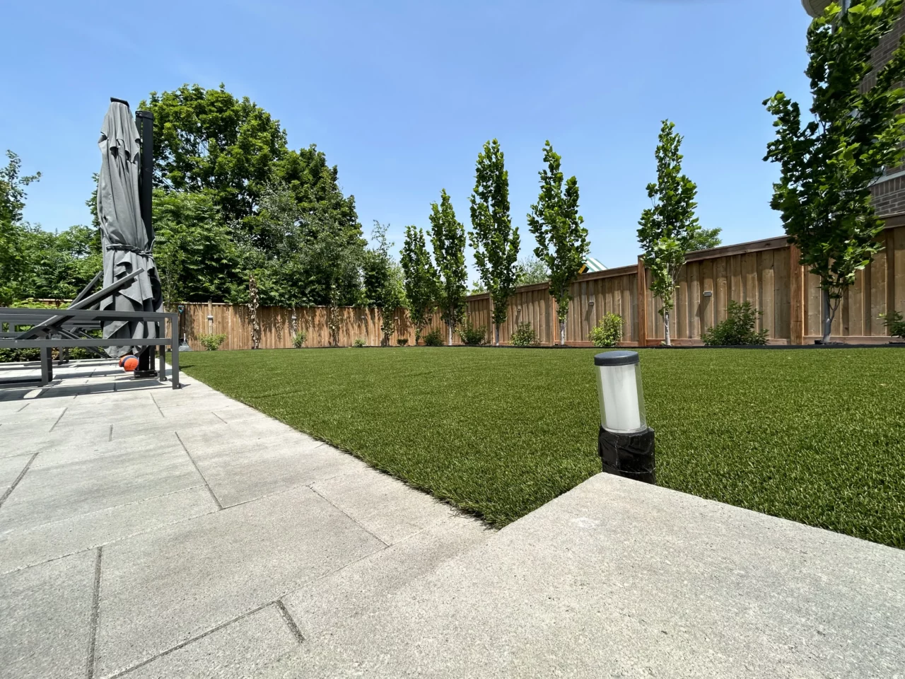 Completed artificial grass project in York Region